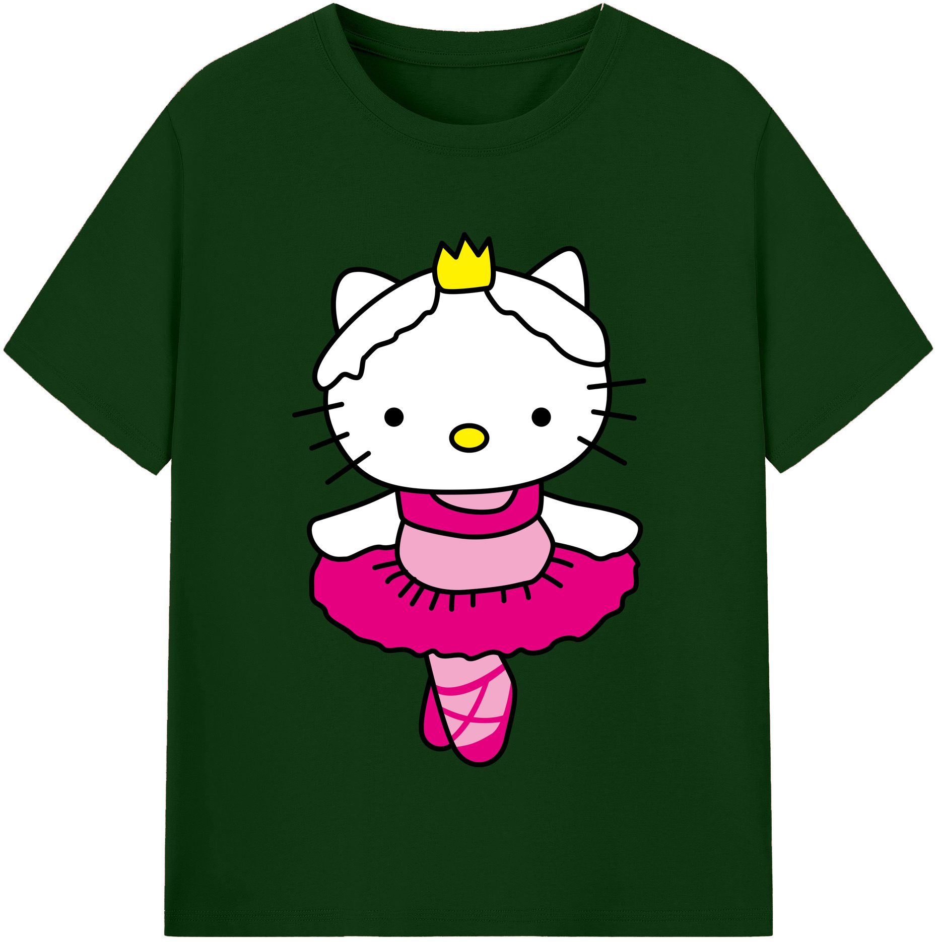 （画像用） Hello Kitty ハローキティ 綿100％半袖Tシャツ（フロントプリント）